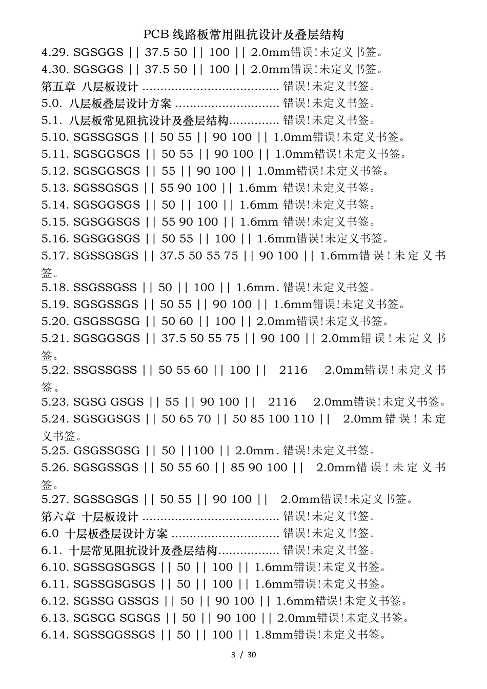 PCB线路板常用阻抗设计及叠层结构_第3页
