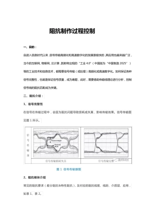 PCB阻抗制作过程控制