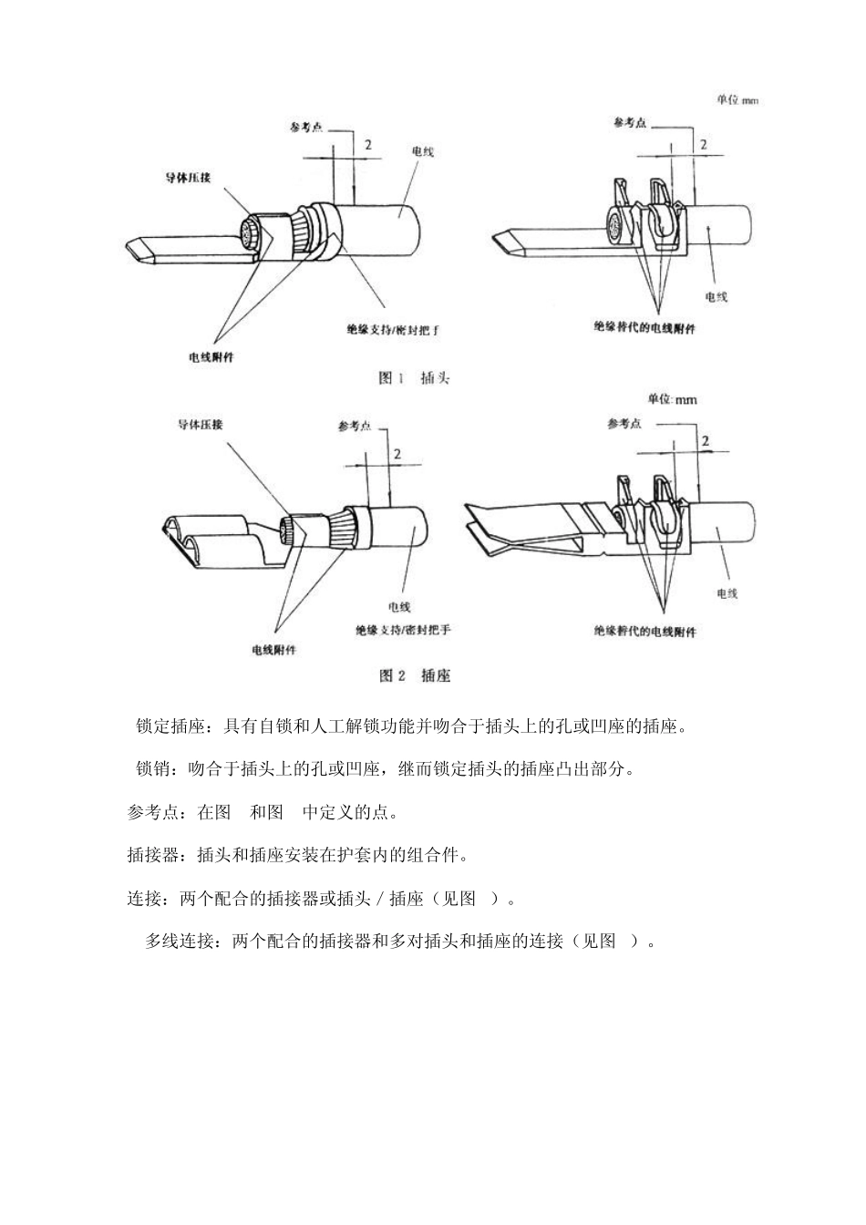 QCT 417.1-2001 车用电线束插接器 第1部分 定义,试验方法和一般性能要求_第3页