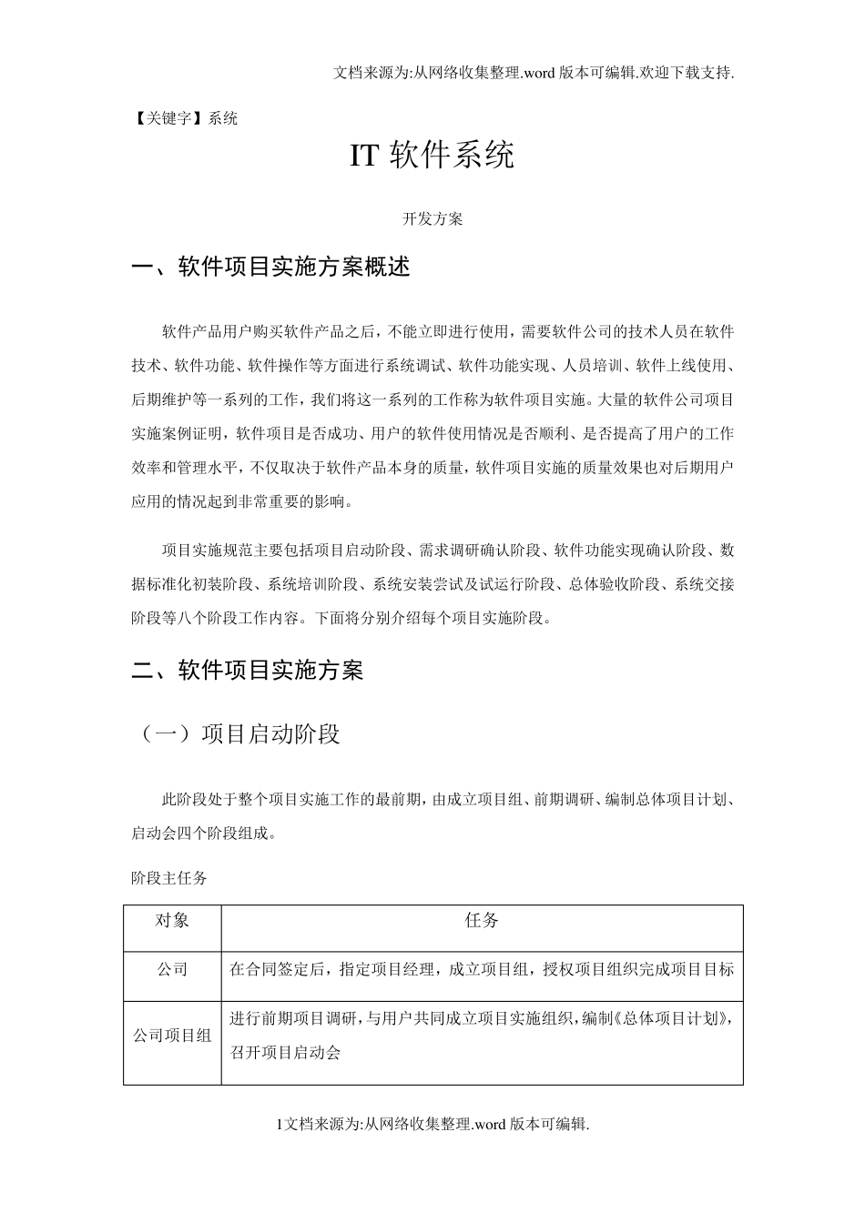 【系统】IT软件系统开发方案_第1页