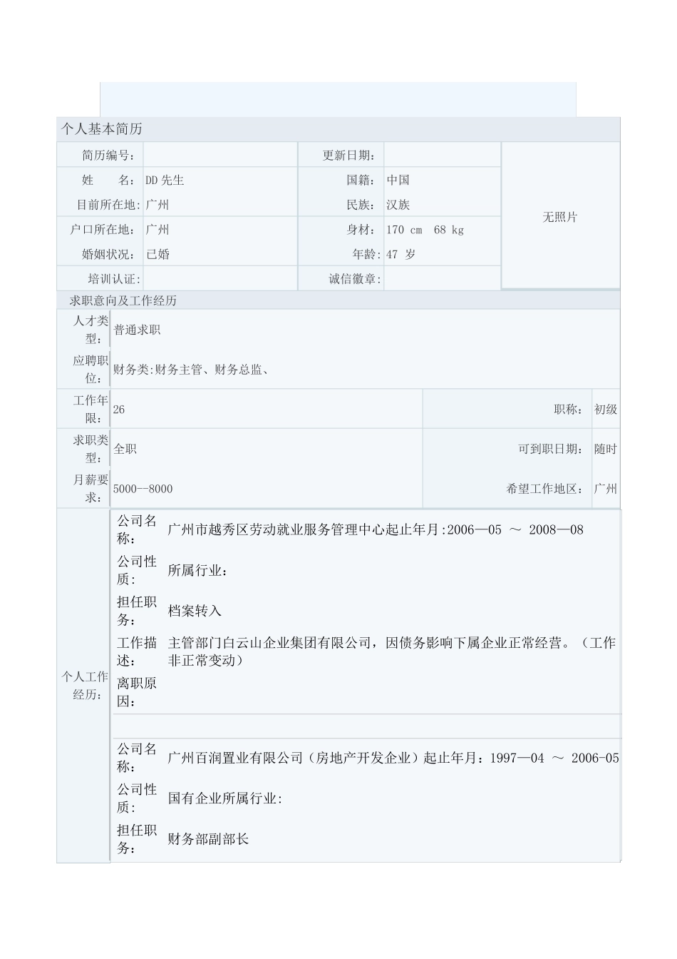 个人简历模板_第1页