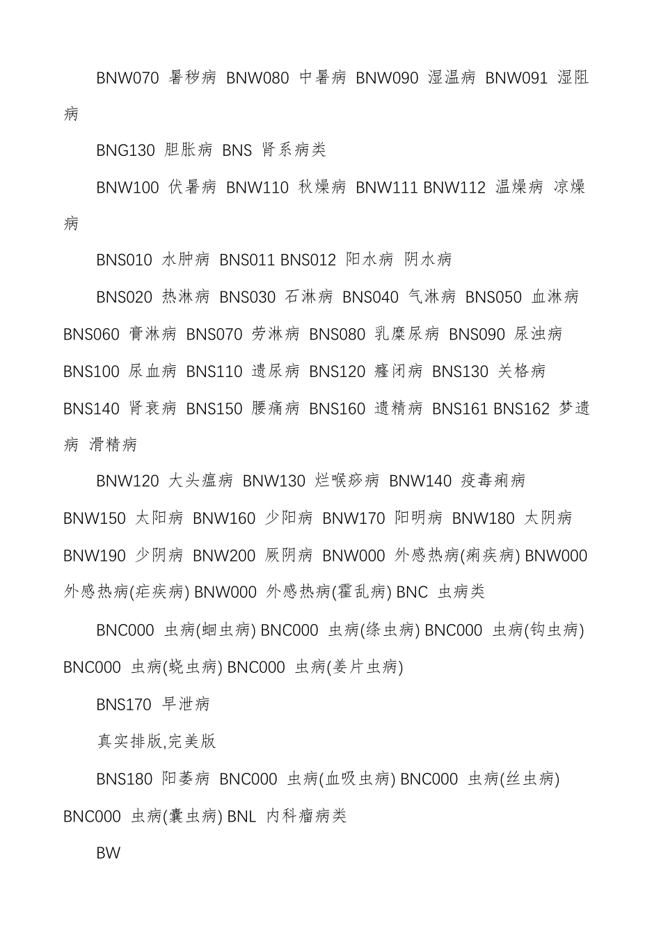中医病证分类及编码(中医疾病名称与分类、中医证候名称与分类代_第3页
