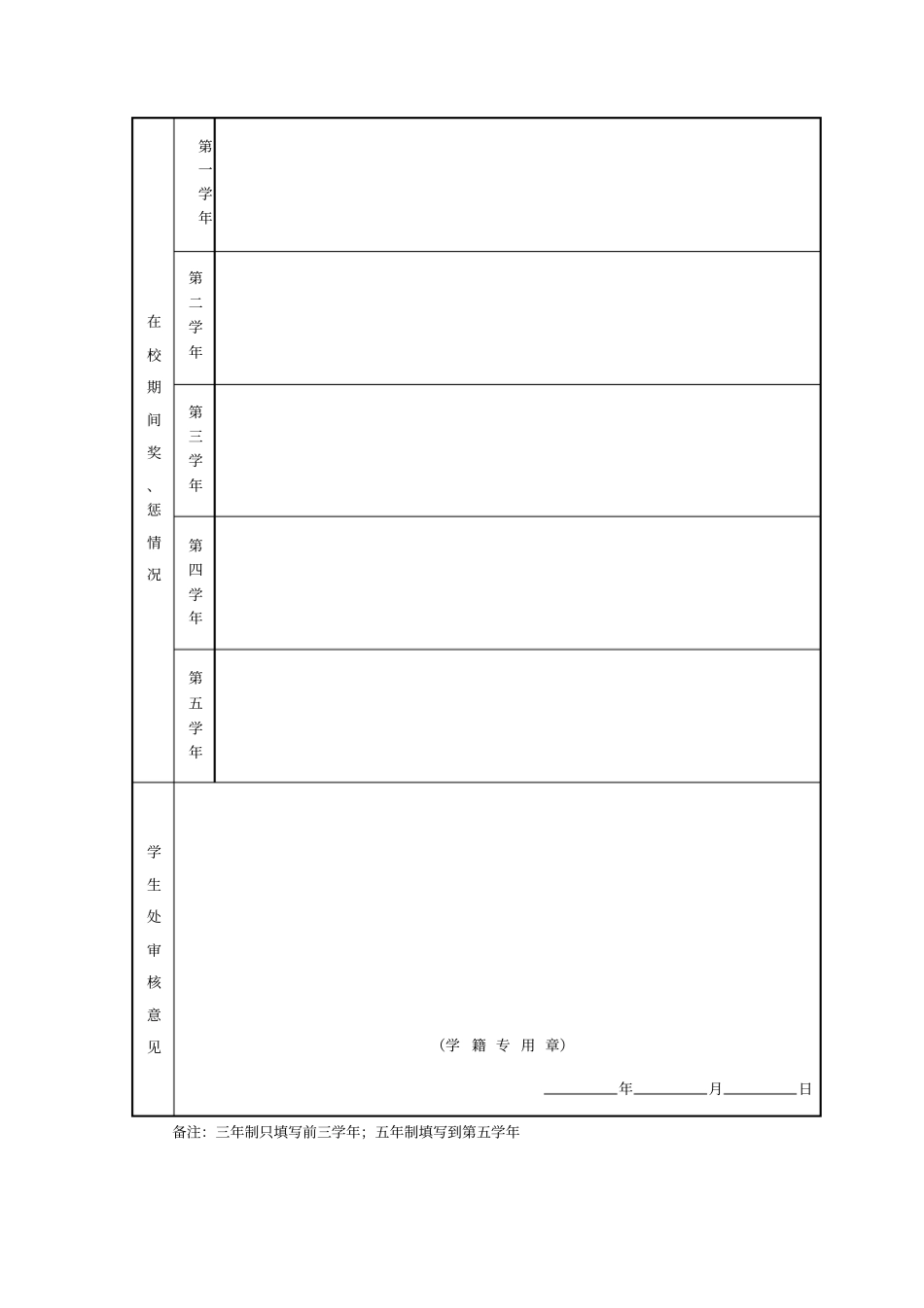 学生学籍登记表_第2页