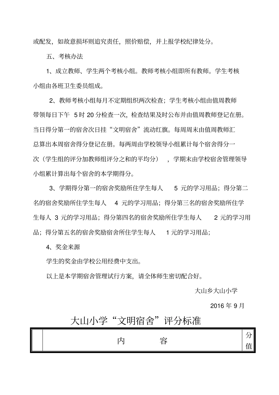 学生宿舍管理实施方案_第2页