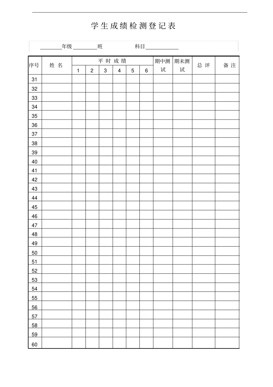 学生成绩检测登记表_第3页