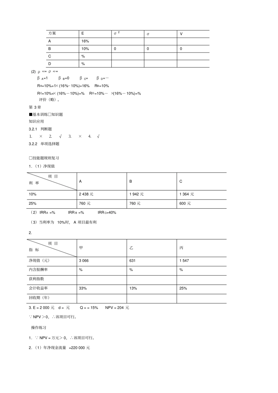 宋献中中级财务管理课后习题答案_第2页