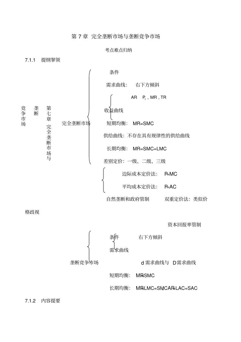完全垄断场与垄断竞争场_第1页