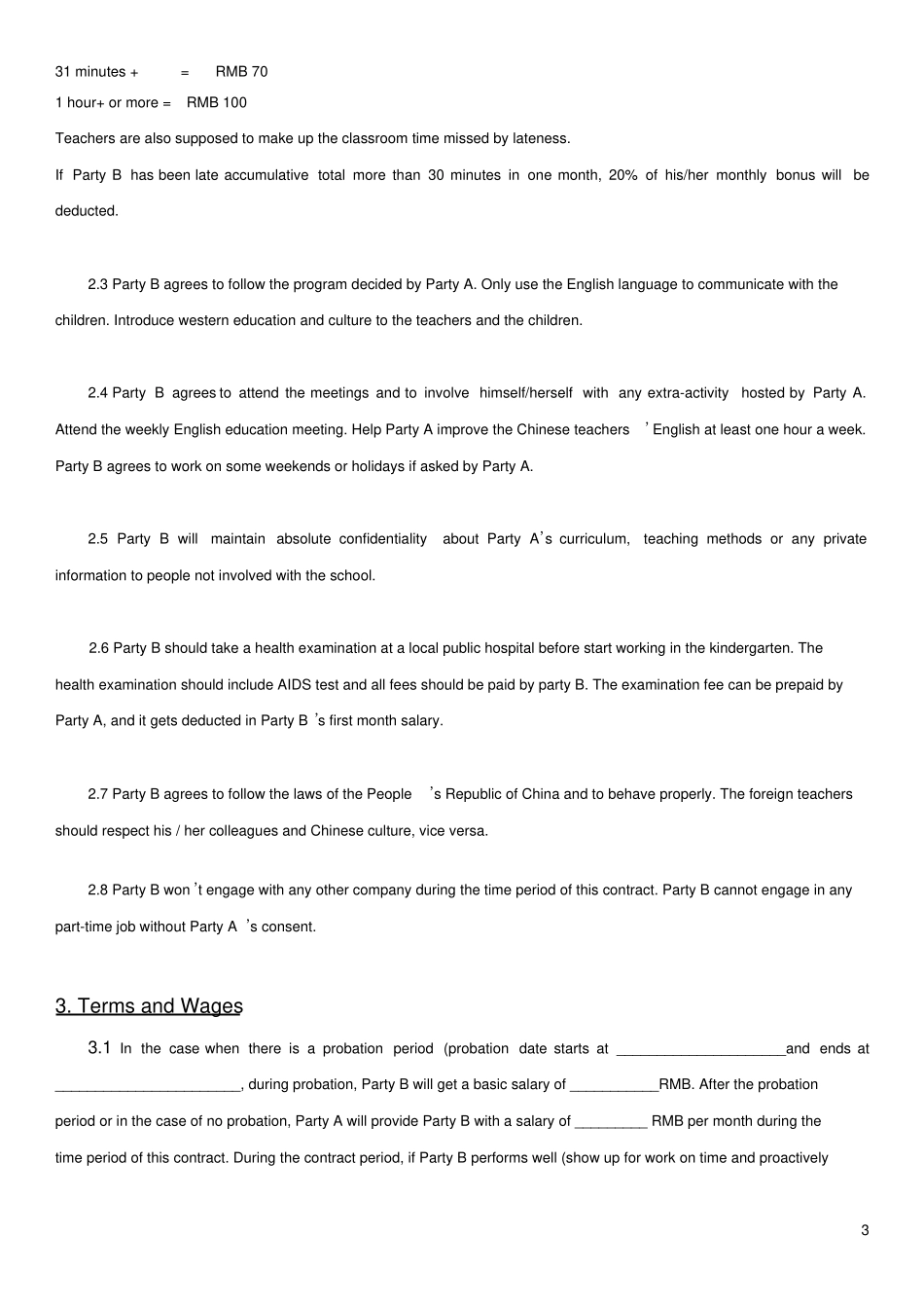 完整englishteacherscontractEn英文合同_第3页