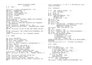 完整【人教版】2017版七年级下册语文教材课文注音及解释