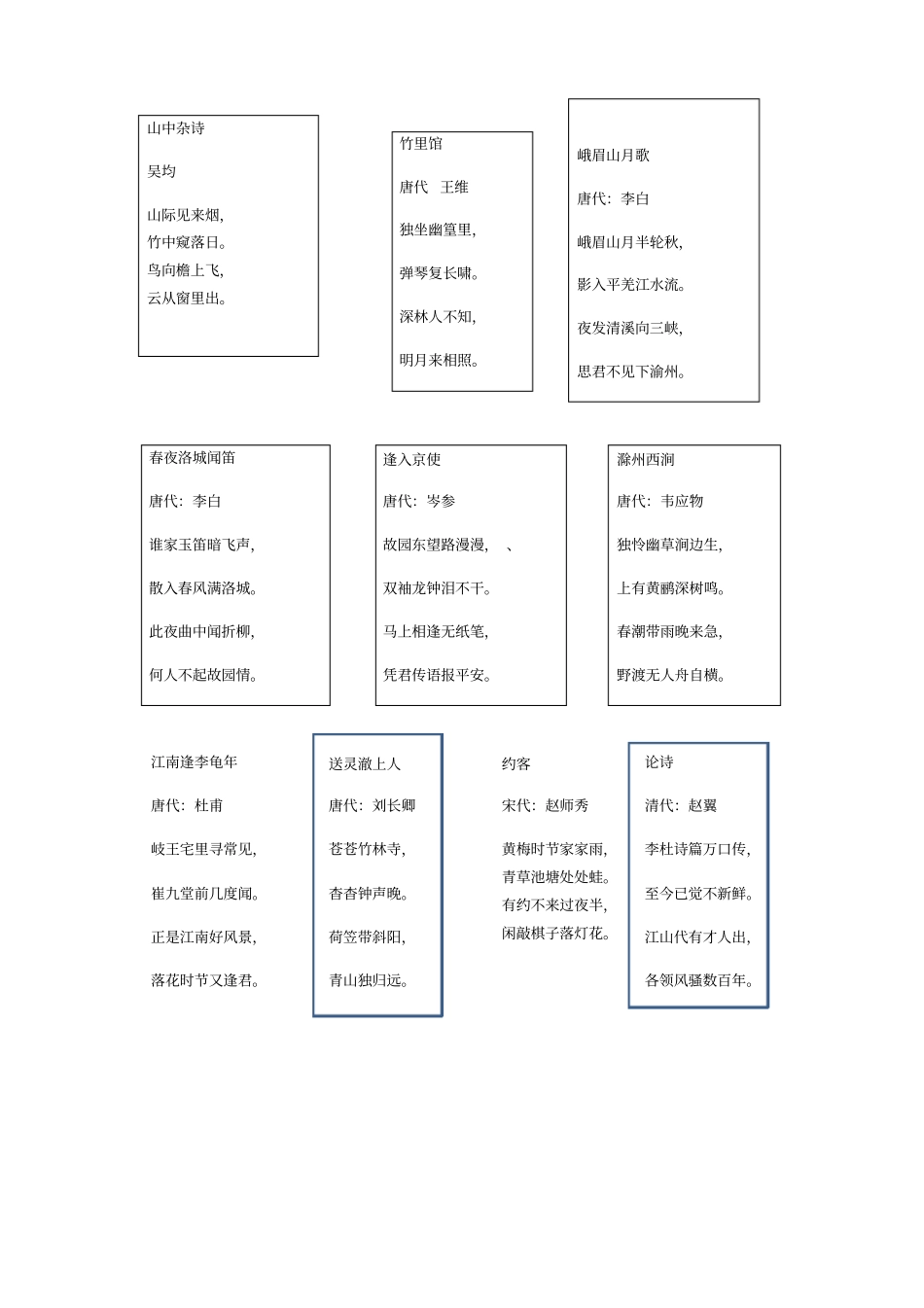 完整七年级下册人教版语文背诵内容必背_第3页