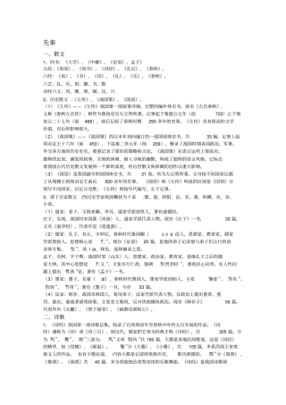 完整中国古代文学常识复习资料汇编,推荐文档