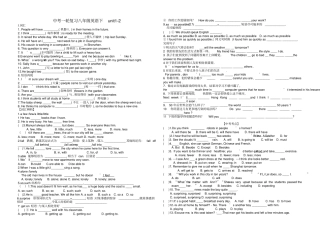 完整中考一轮复习八年级英语下unit2练习题