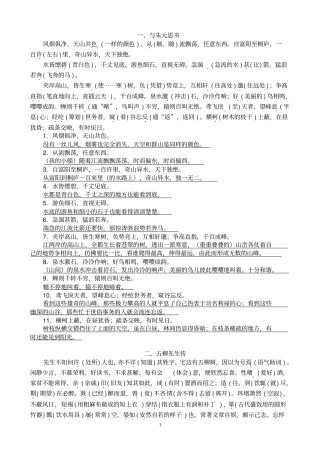 完整初二下学期语文文言文