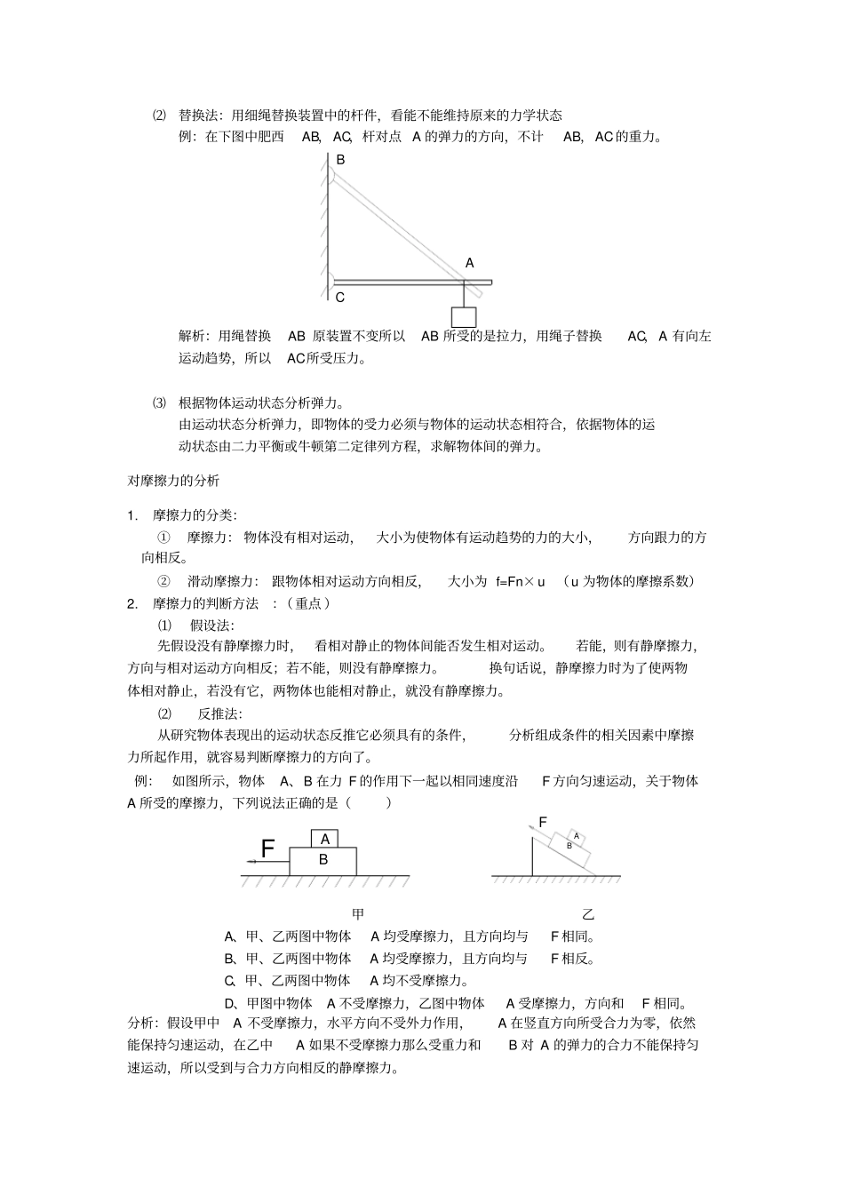 完整受力分析知识点总结,推荐文档_第2页