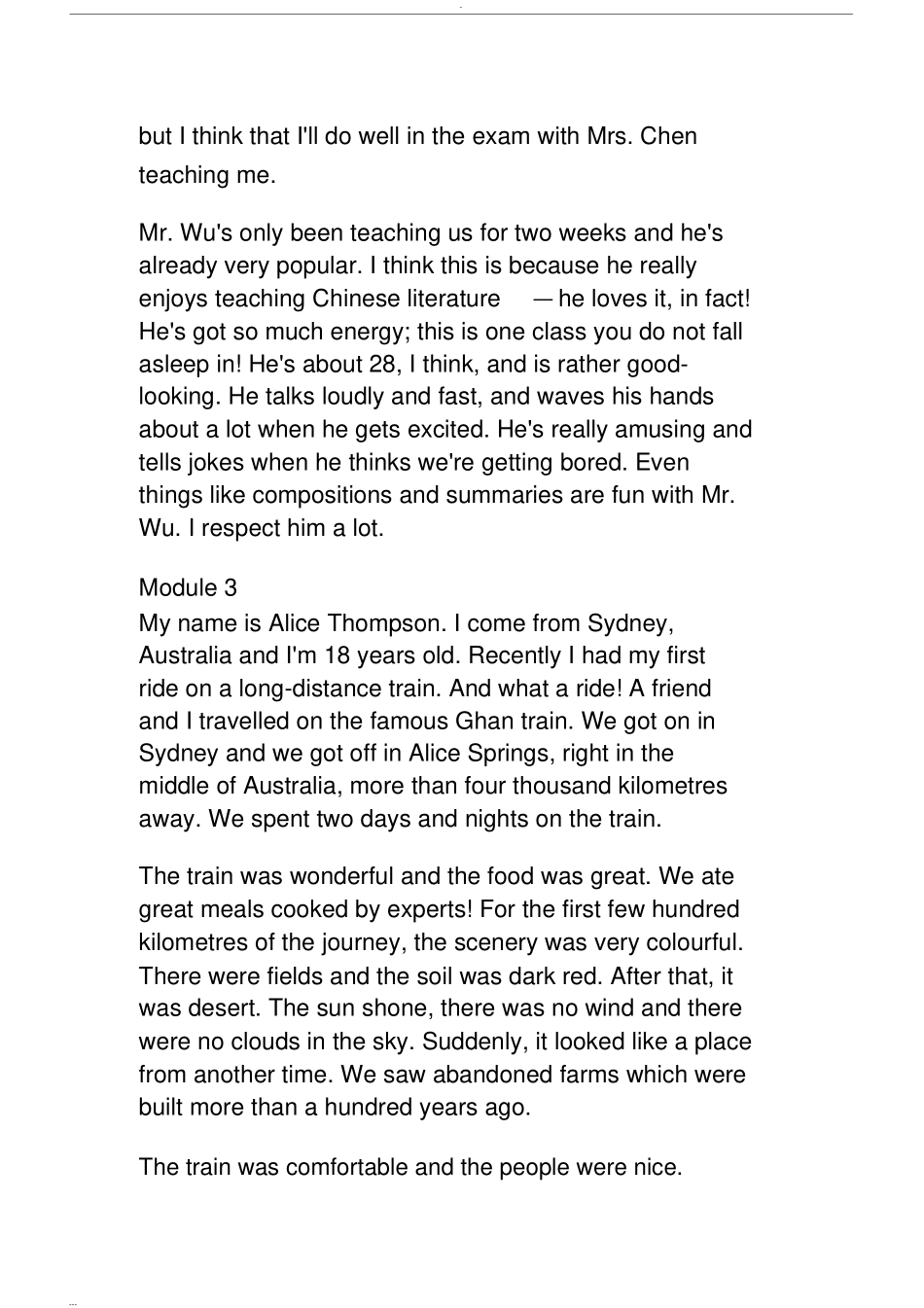 完整外研版高中英语课文文本_第3页