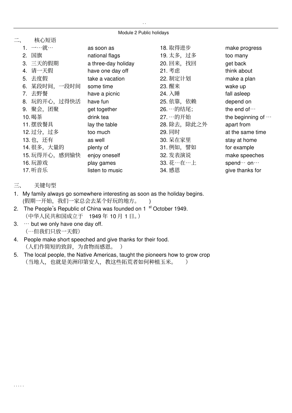完整外研社英语九年级上册重点句子_第2页