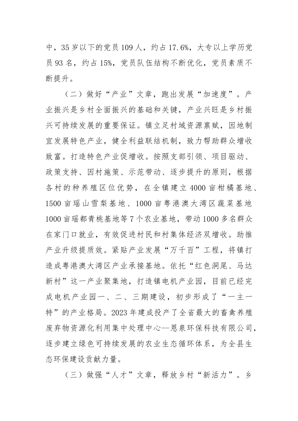 乡镇2024年度推动乡村振兴工作总结_第2页