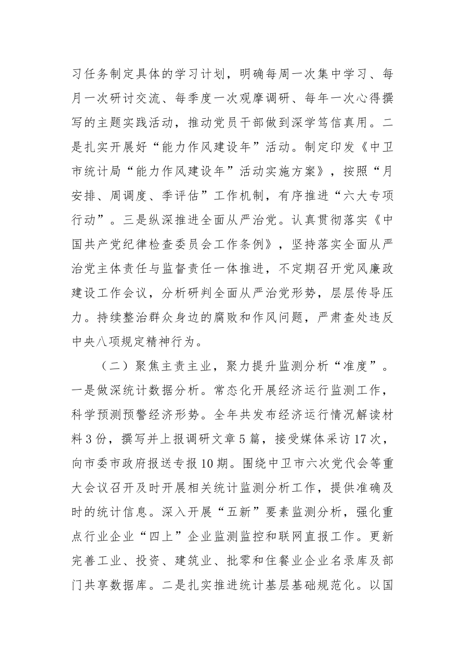 市统计局2024年工作总结及下一步工作计划_第2页