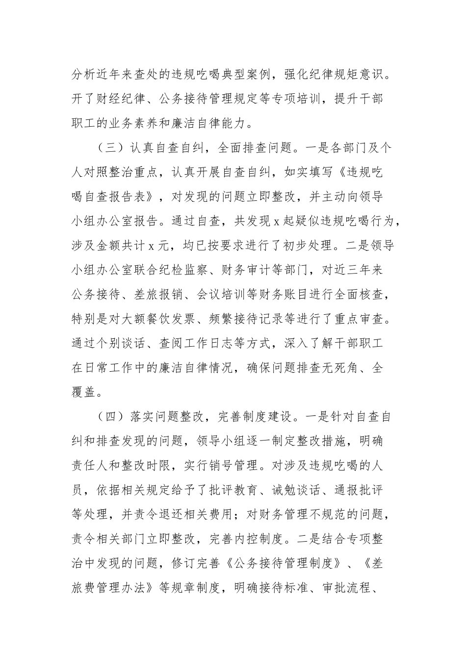 局违规吃喝专项整治工作总结_第2页