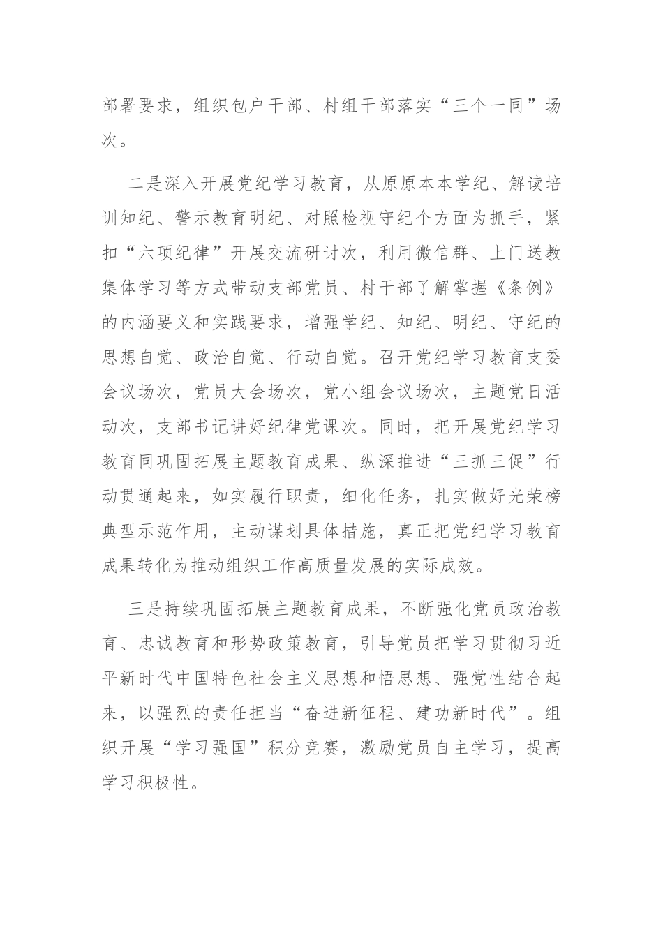 2024村（社区）党支部年工作总结_第2页