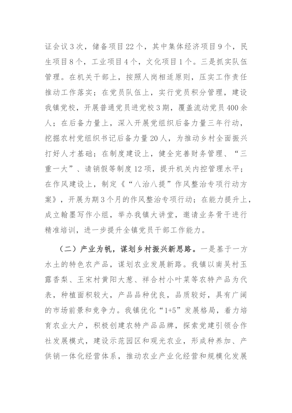 乡镇2024年度推动乡村全面振兴工作总结_第2页