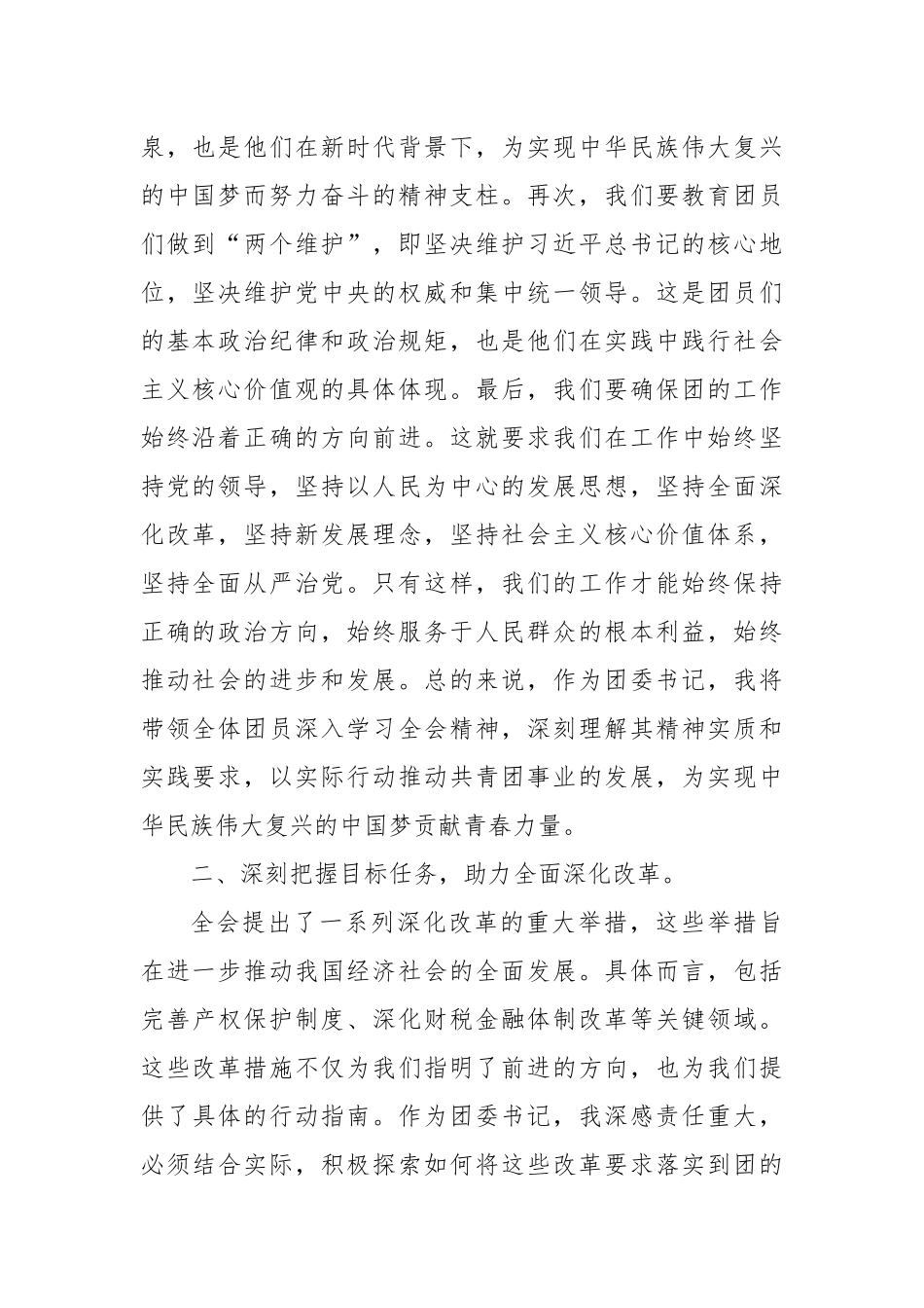 团委书记学习二十届三中全会精神心得体会_第2页