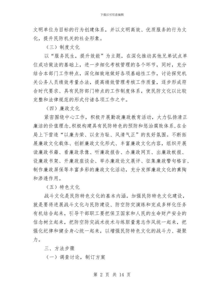 民防局机关文化建设活动方案与气体消防工程方案汇编_第2页