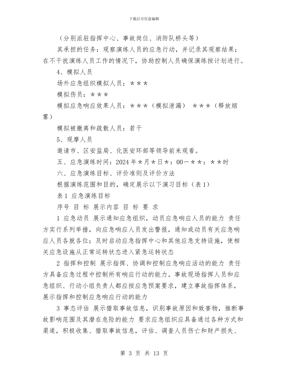 消防应急预案演练方案与消防志愿者宣传活动实施方案汇编_第3页
