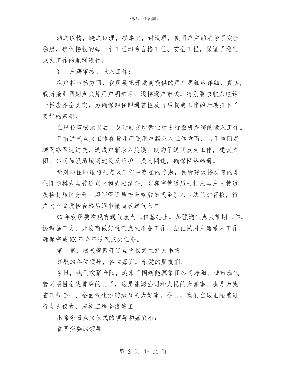 燃气点火工作总结写作与燃气稽查大队年终工作总结汇编_第2页