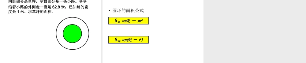 圆环的面积开放日