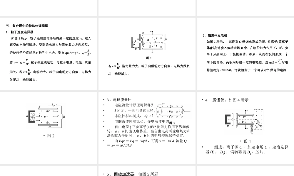 2013年高三物理二轮精彩回扣15天课件：第10天粒子在复合场中的运动