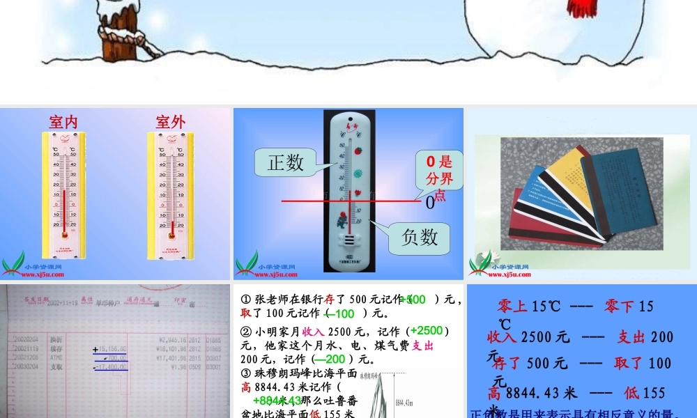 《正负数》课件