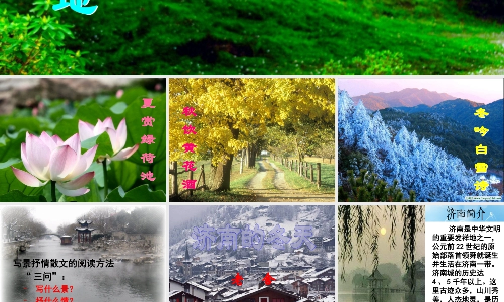 济南的冬天优质课课件