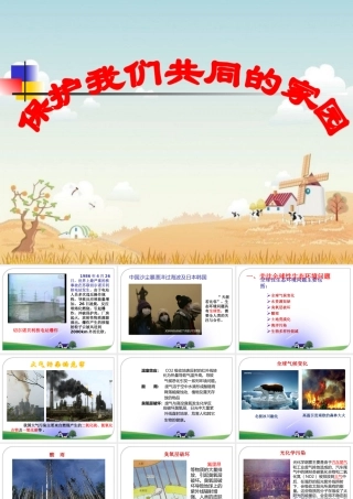 保护我们共同的家园