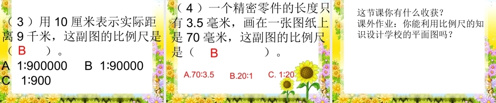 北师大版下册教学课件《比例尺》