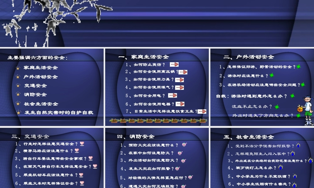 安全教育课件【PPT】