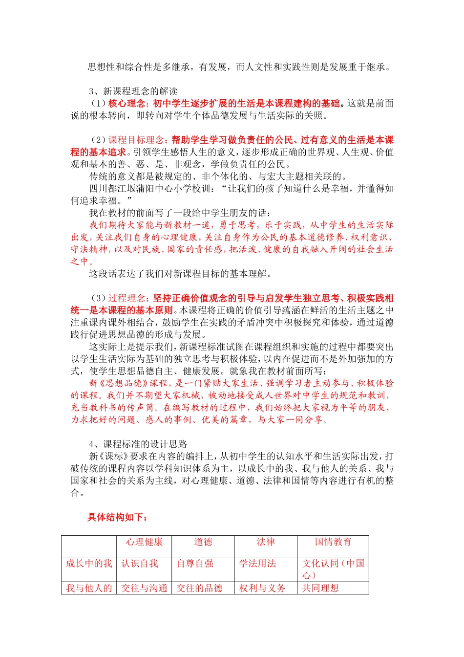 初中思想品德课程标准解读_第3页