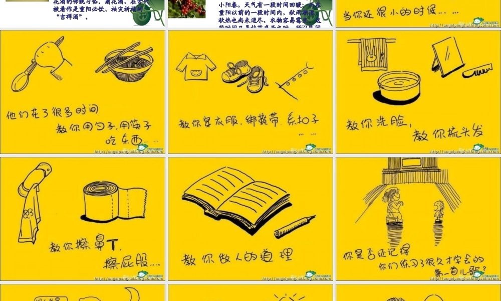 小学主题班会课件重阳节小学班会