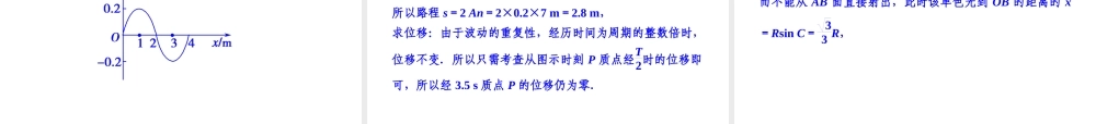 2013年高三物理二轮锁定高考课件：614机械振动和机械波及光学中常考的2个问题