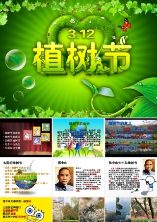 小学主题班会课件植树节