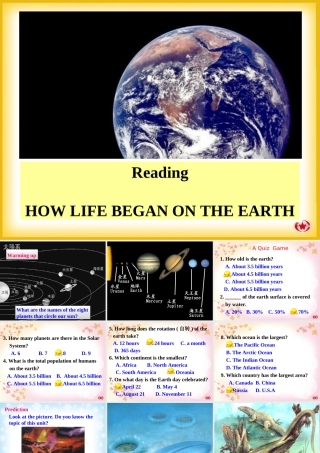 新人教必修三Unit4Astronomy-Reading[课件]