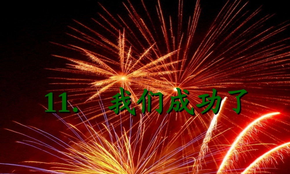 《我们成功了》