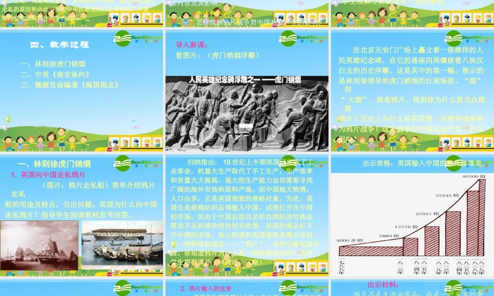 八年级历史上册11《鸦片战争的烽烟》课件（1）北师大版