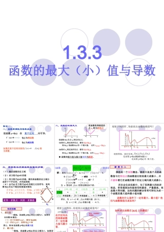 函数的最大小值与导数理