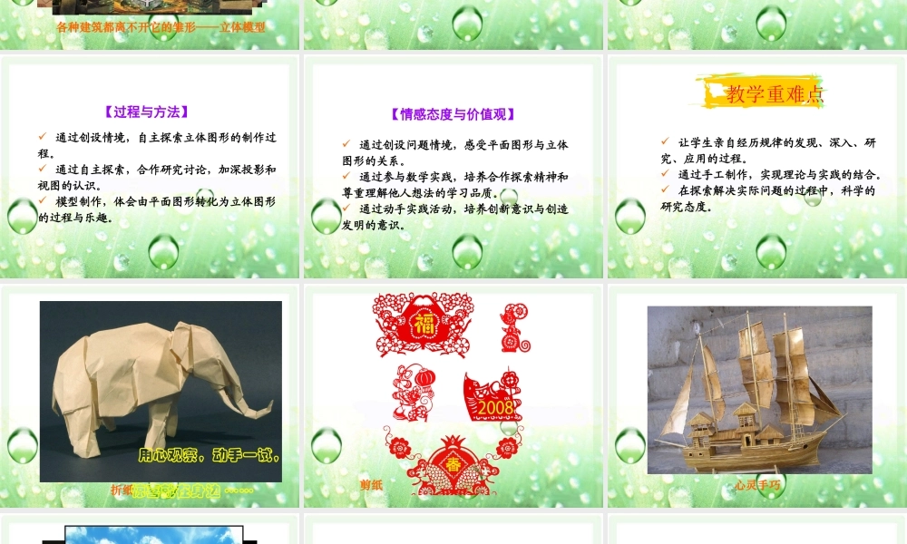 《制作立体模型》参考课件