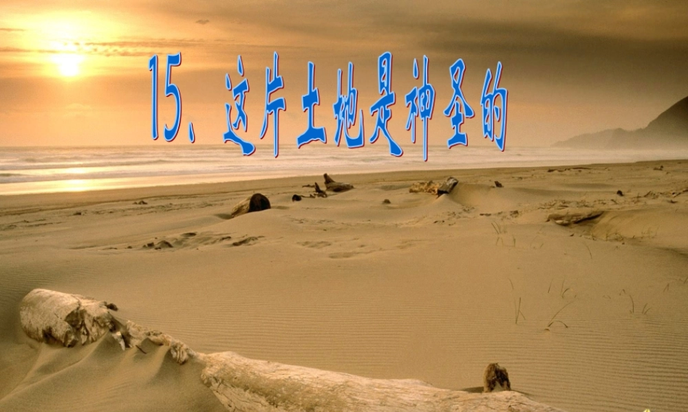 小学语文六年级上册这片土地是神圣的