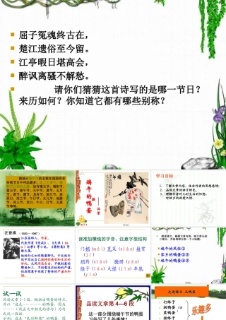 端午的鸭蛋课件