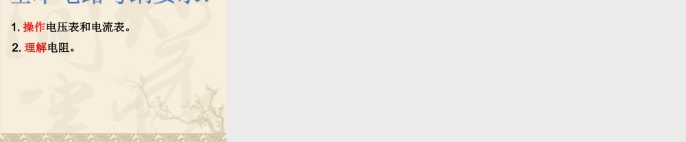 简单电路复习（二）