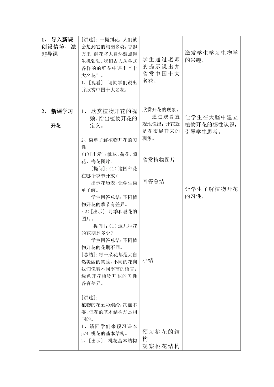 开花结果教学设计_第2页