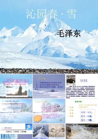 沁园春·雪（范文2）